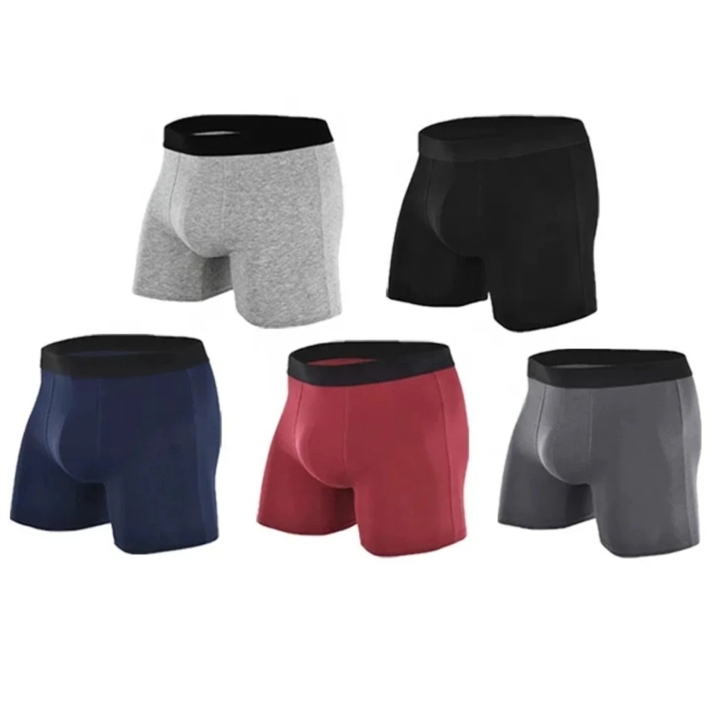 Men's Boxer Briefs - Black, Gray, Red, Blue 5 Underwear